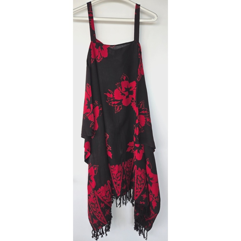 Vintage Batik Beachy Sundress Loungewear Genuine Handmade 3-way Wear Strap Boho